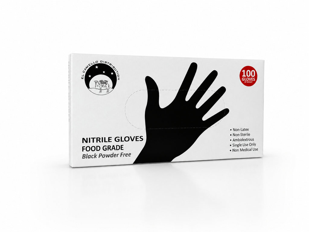 10 Boxes Black Nitrile Gloves, Food Safe Disposable Gloves Latex Free, Rubber Gloves Powder Free for Cooking, Kitchen Clean