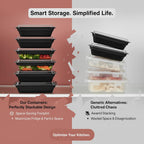 60 Pack 28 oz Plastic Meal Prep Containers with Lids,Microwave Safe
