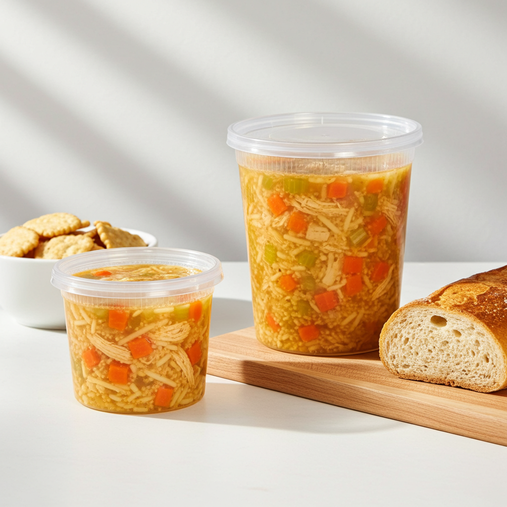 48 Sets Deli Containers with Lids – 16oz & 32oz – Leak Proof, Microwaveable, Dishwasher & Freezer Safe – Plastic Food Storage & Soup Containers